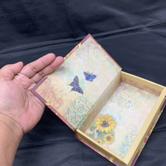 Lot of 5 Decorative Book Gift Boxes Floral Peacock Butterflies Ashland Abbington - Picture 16 of 16